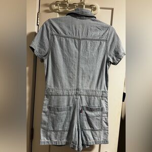 Levi's Light Blue Denim Short-Sleeve Romper